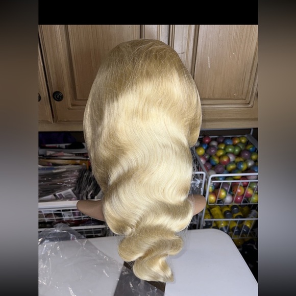 Lot 2104 ❤️NEW 100% Human Hair Lace front wig 4x4 Deep Wave wig 26” - Picture 2 of 5